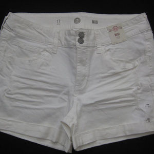 Cuffed Midi Jean Shorts (Juniors)